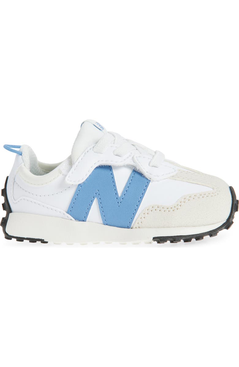 New Balance Kids' 327 Sneaker, Alternate, color, White/ Blue Laguna