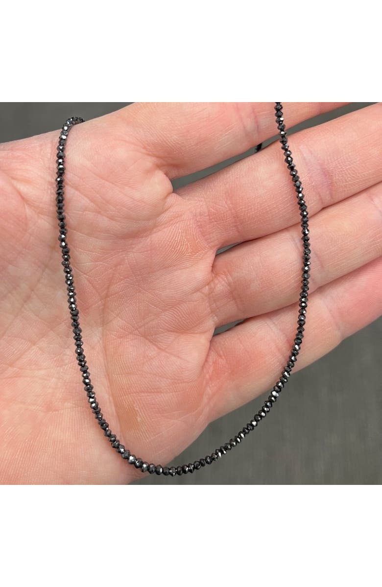 Bliss Diamond 15Ct TW Black Diamond Necklace 16" With 2" Extended 18k Gold, Alternate, color,