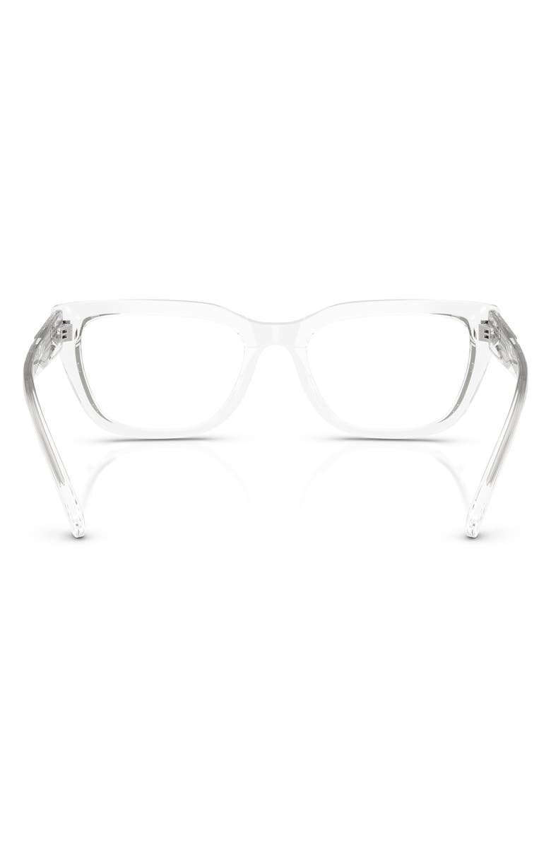 DIESEL<sup>®</sup> 52mm Rectangular Optical Glasses, Alternate, color, Shiny Cristal/ Demo