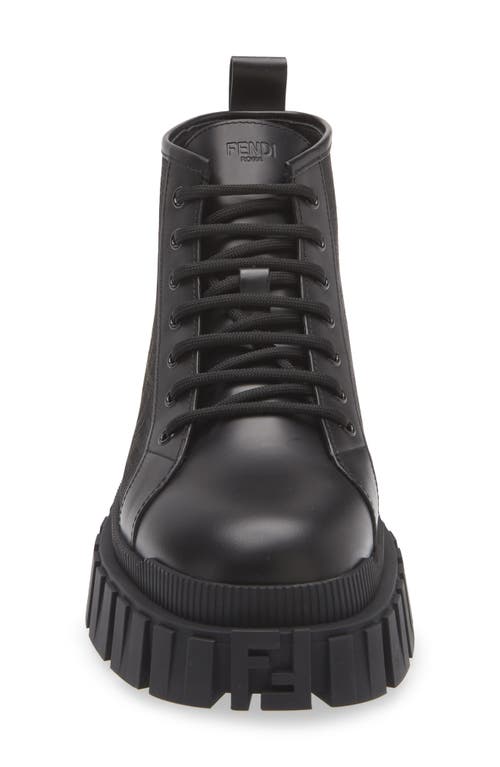 Fendi Force Biker Boot In Black
