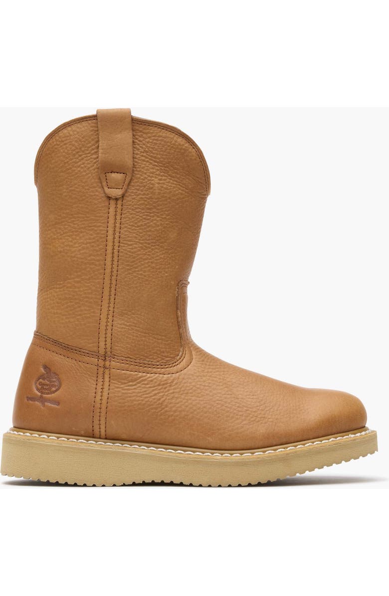 Georgia Boot Wedge Work Wellington, Main, color, Barracuda Gold