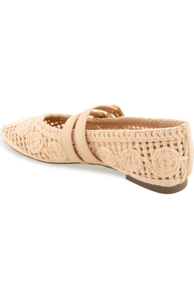 Reaction Kenneth Cole Malibu Crochet Flat, Alternate, color, Natural Crochet