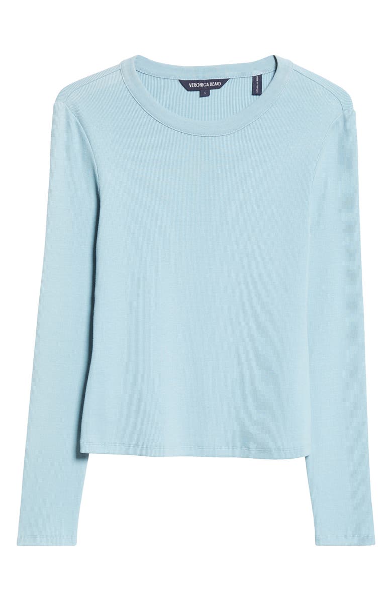 Veronica Beard Pruitt Long Sleeve Cotton T-Shirt, Alternate, color, 