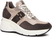 NeroGiardini Logo Strap Wedge Sneaker