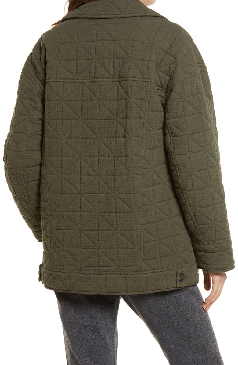 Treasure & Bond Double Breasted Diamond Quilted Cotton Jacket, Alternate, color,