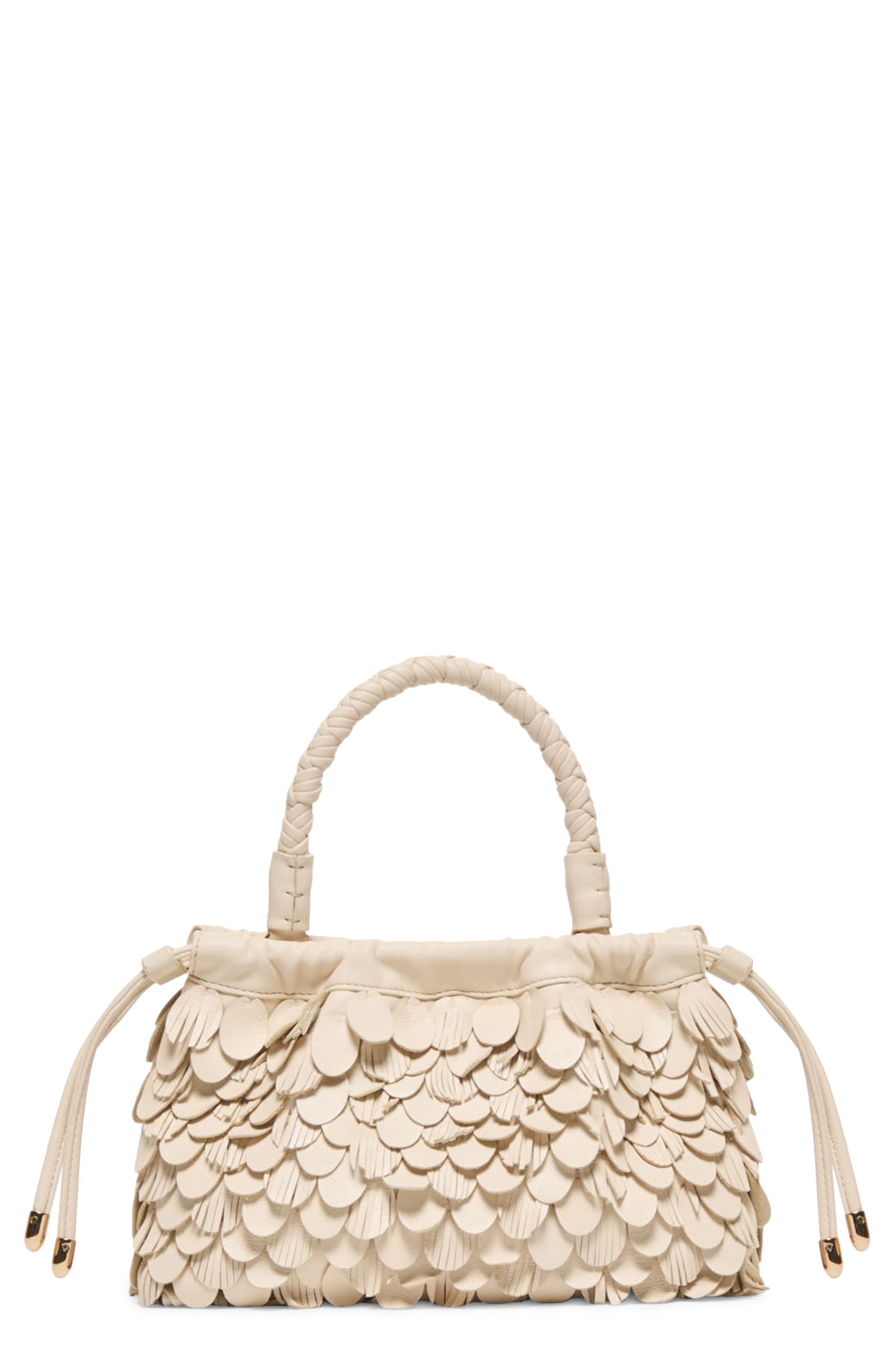 Dolce Vita Agatha Leather Handbag, Main, color, Ivory