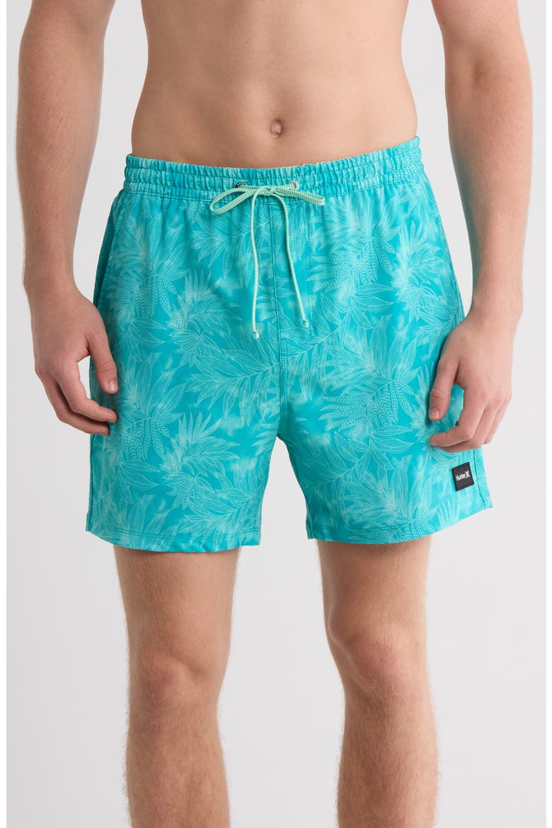 Phantom Eco Poolside Combo Swim Trunks, Main, color, TURQUOISE