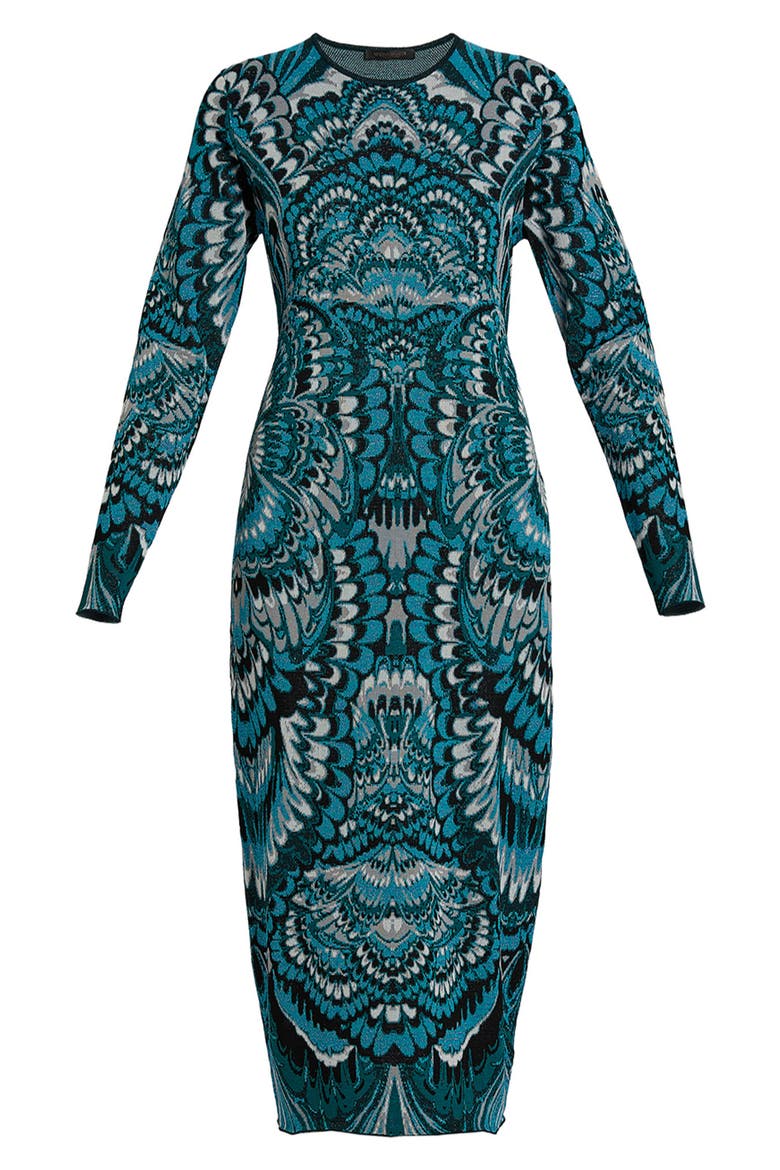 Embellished Sweater Dress, Alternate, color, OIL