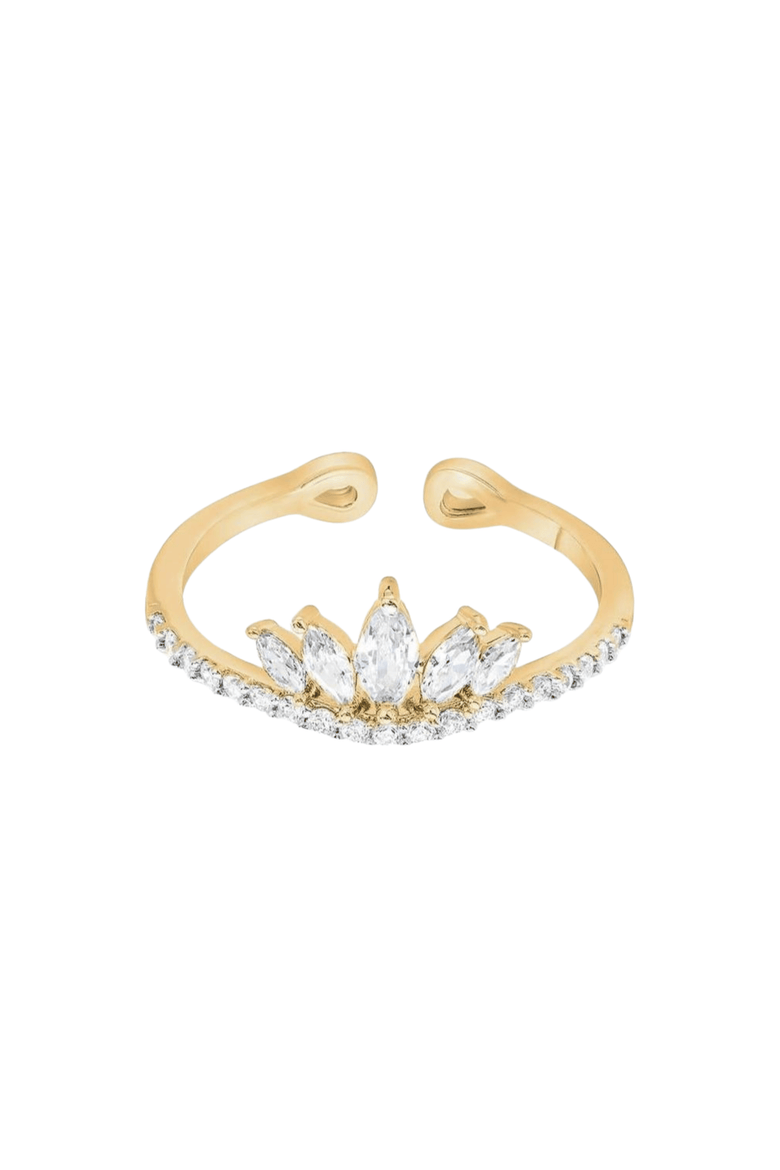 14k Gold Plated Faith Adjustable Ring Gift Idea, Main, color, Gold