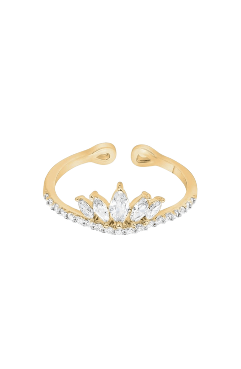 14k Gold Plated Faith Adjustable Ring Gift Idea