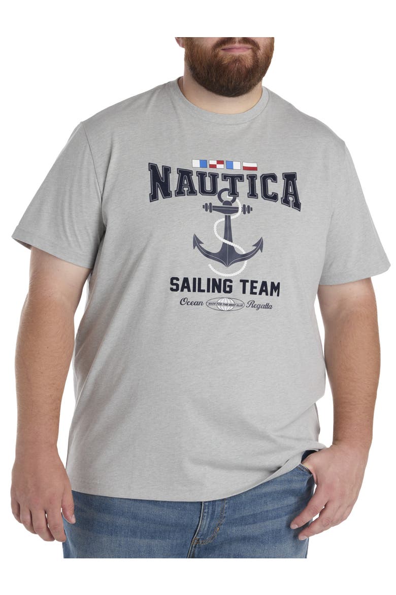 Big & Tall Anchor Graphic Tee, Main, color, GREY