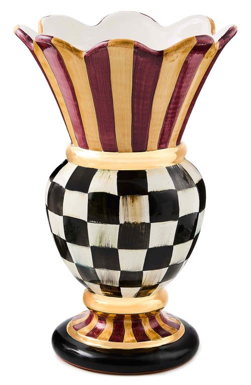 Mackenzie-childs Mackenzie Childs Great Ceramic Vase In Multi