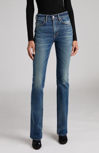 デニム・ジーパン TOM FORD 'Stone Washed Denim Flare' jeans Tom ford 'stone washed denim flare' jeans available on