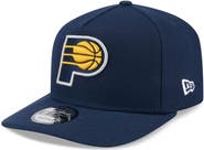 New Era Men's New Era Navy Indiana Pacers Core Logo A-Frame 9FIFTY Snapback Hat