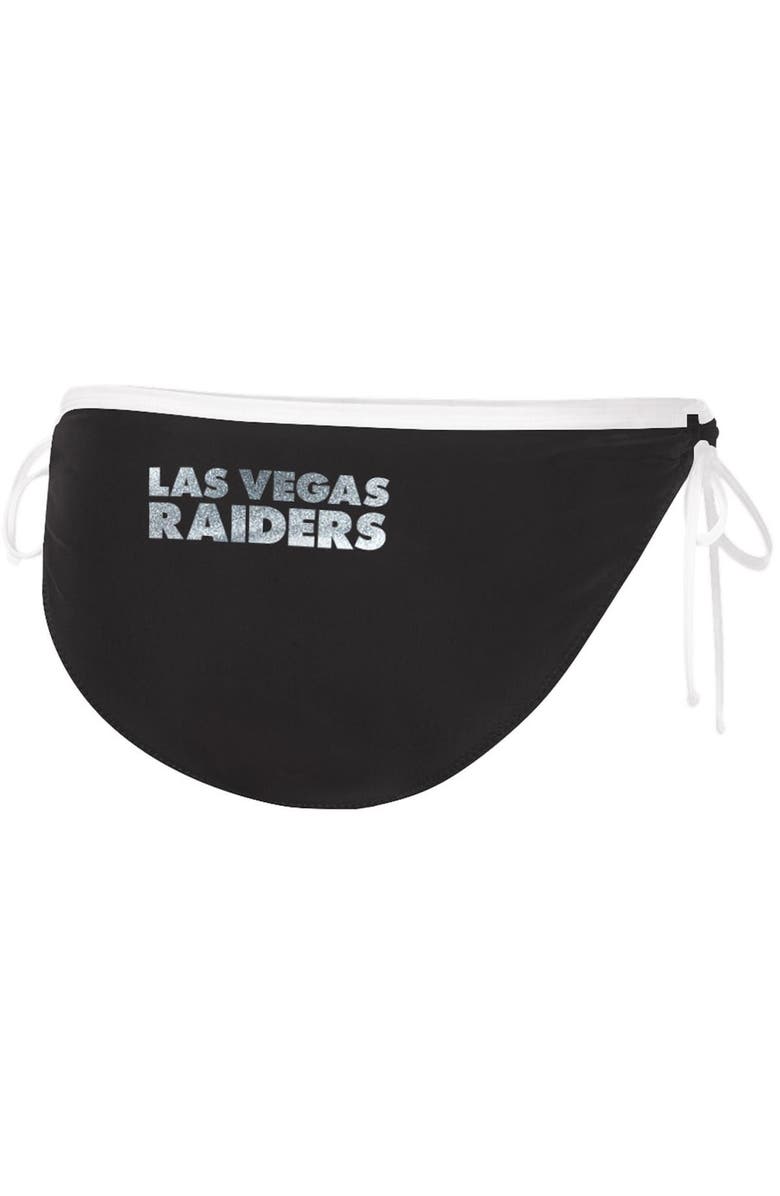 G-III 4HER BY CARL BANKS Women's G-III 4Her by Carl Banks Black Las Vegas Raiders Perfect Match Bikini Bottom, Alternate, color, Black