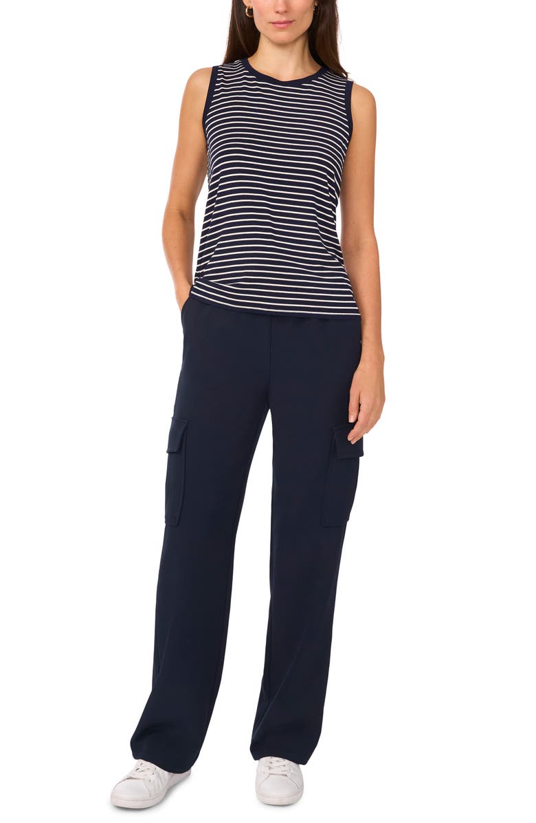 Halogen<sup>®</sup> Back Keyhole Tank, Alternate, color, Classic Navy