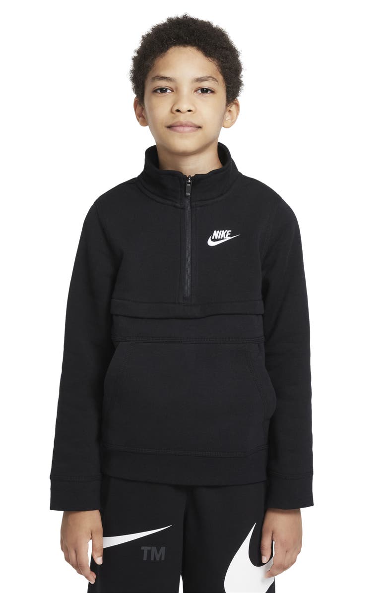 Nike Kids' Sports Club Half Zip Fleece, Main, color, 