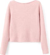 MANGO Boat Neck Rib Sweater