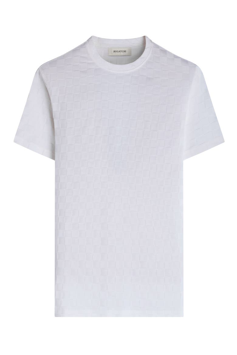 Geo Textured Cotton T-Shirt, Alternate, color, CHALK