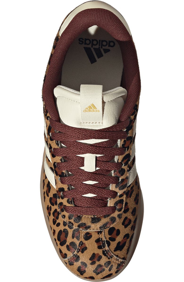 adidas VL Court 3.0 Genuine Calf Hair Sneaker, Alternate, color, Cream White/ Mesa/ Fox Brown