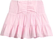 TENLY Kids' Smocked Waist Cotton Peasant Skirt
