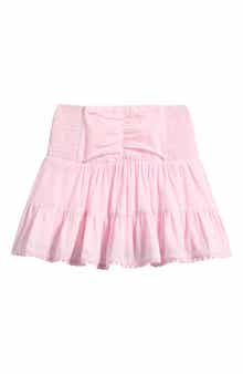 Kids' Smocked Waist Cotton Peasant Skirt