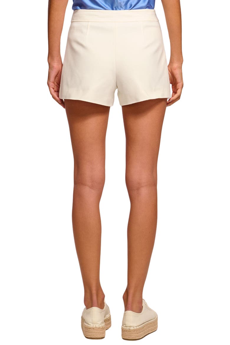 Tamika Woven Patch Pocket Cotton Blend Shorts, Alternate, color, IVORY