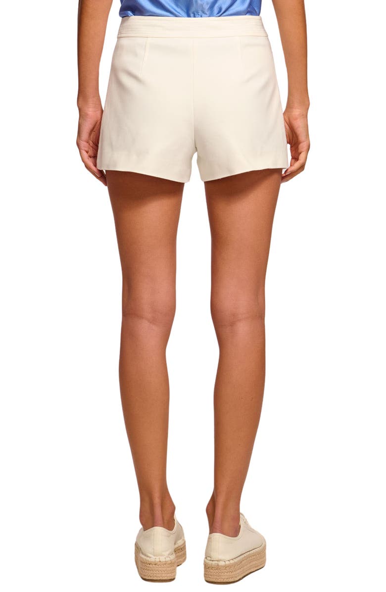 Ramy Brook Tamika Woven Patch Pocket Cotton Blend Shorts, Alternate, color, Ivory