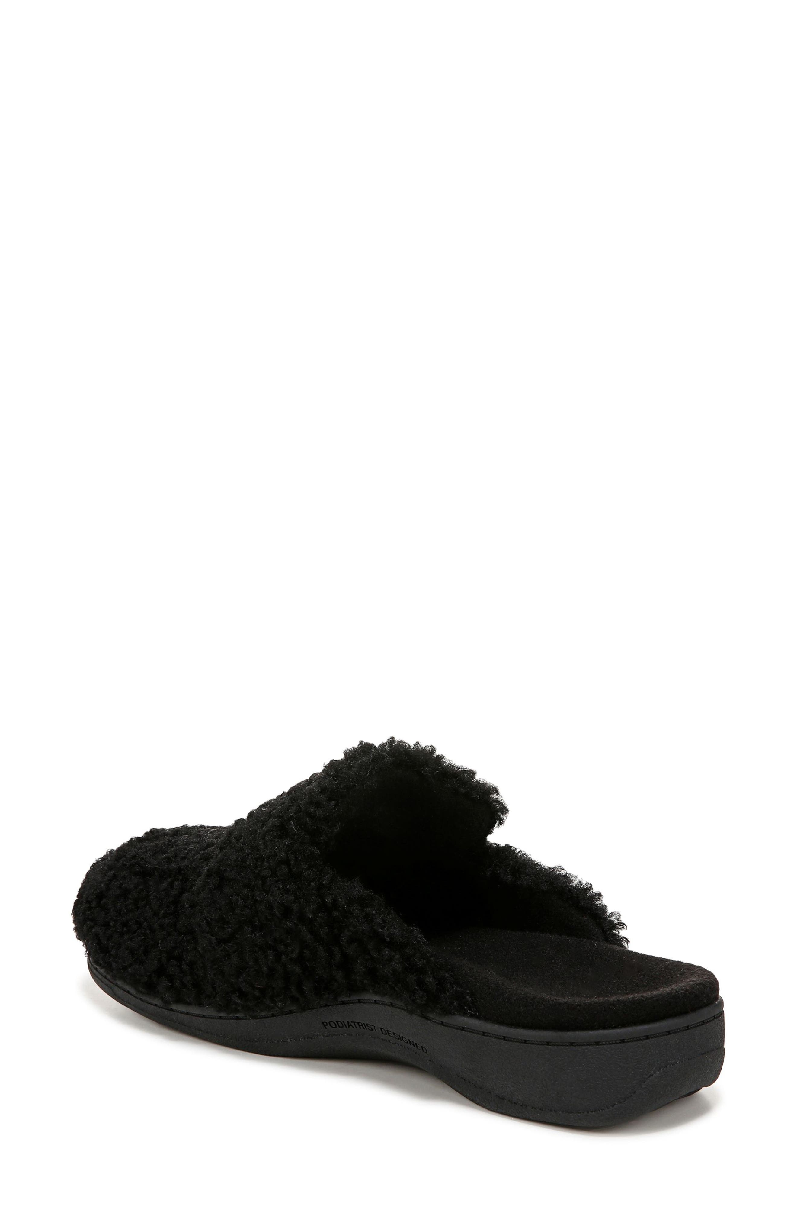 Vionic Gemma II Mule, Alternate, color, Black Shearling
