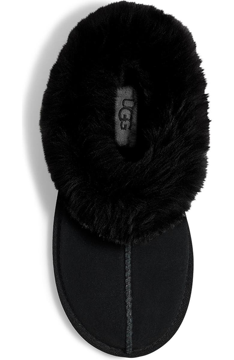 UGG<sup>®</sup> Kids' Moraene Genuine Sheepskin & Faux Fur Lined Slipper, Alternate, color,