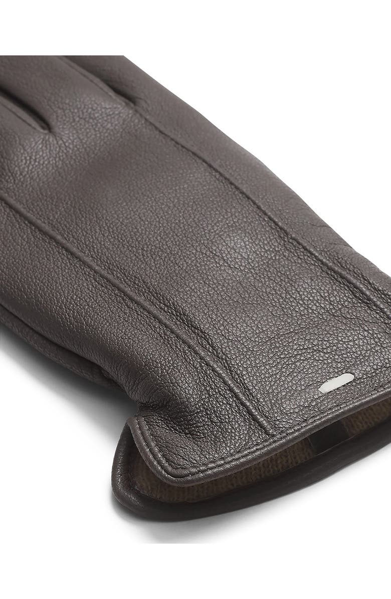 rag & bone Evan Leather Gloves, Alternate, color, Dark Grey