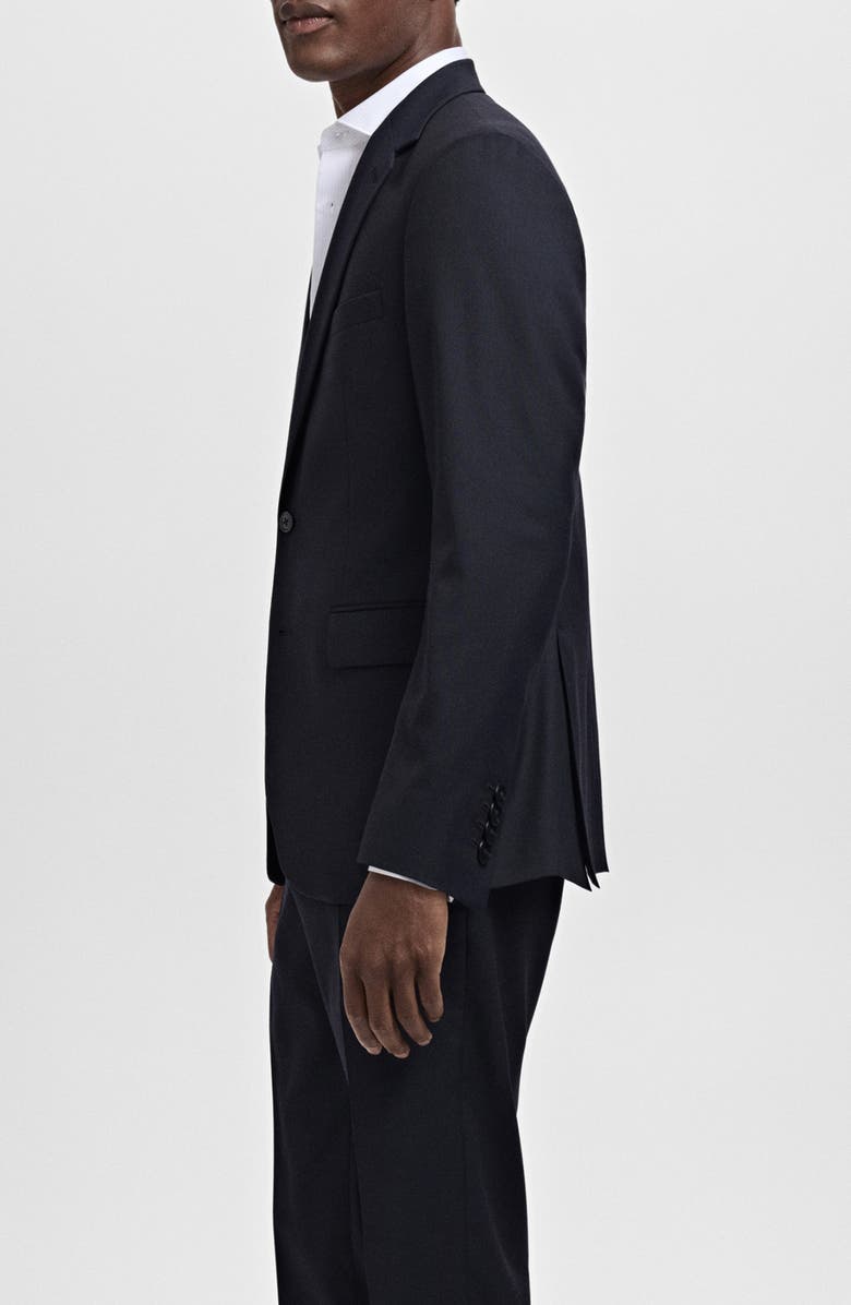 MANGO Slim Fit Suit Blazer, Alternate, color, Navy
