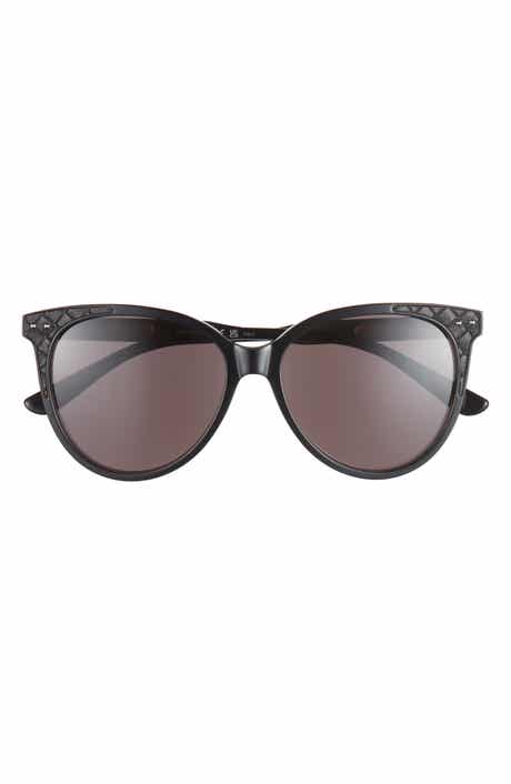 Bottega Veneta 55mm Diamond Quilt Round Sunglasses