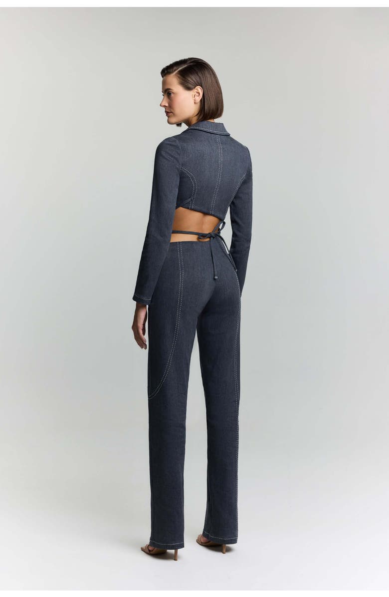 Jendue US Serendipity Denim Jean - Asymmetrical Waist Jeans, Main, color, Deep Blue