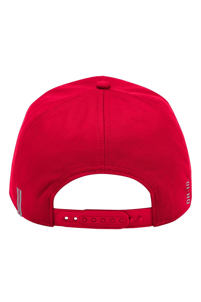 Men's Colosseum Scarlet Ohio State Buckeyes Hits the Road Podium Adjustable Hat, Alternate, color, Scarlet