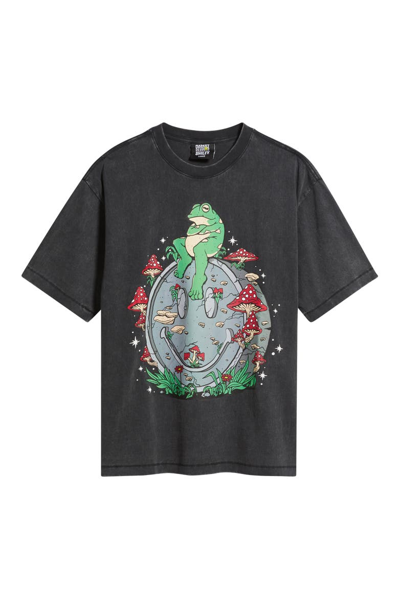 Smiley On the Slab Graphic Cotton T-Shirt, Alternate, color, BLACK