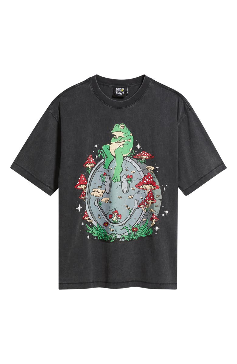 MARKET Smiley On the Slab Graphic Cotton T-Shirt, Alternate, color, Black