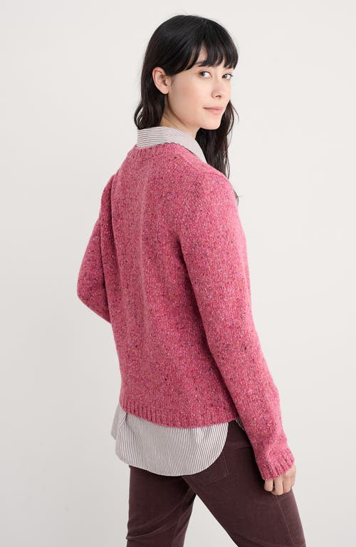 Seasalt Cornwall Dawson Pick Merino Wool Blend Crewneck Sweater In Pink