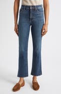 Veronica Beard Milla High Waist Ankle Slim Straight Jeans