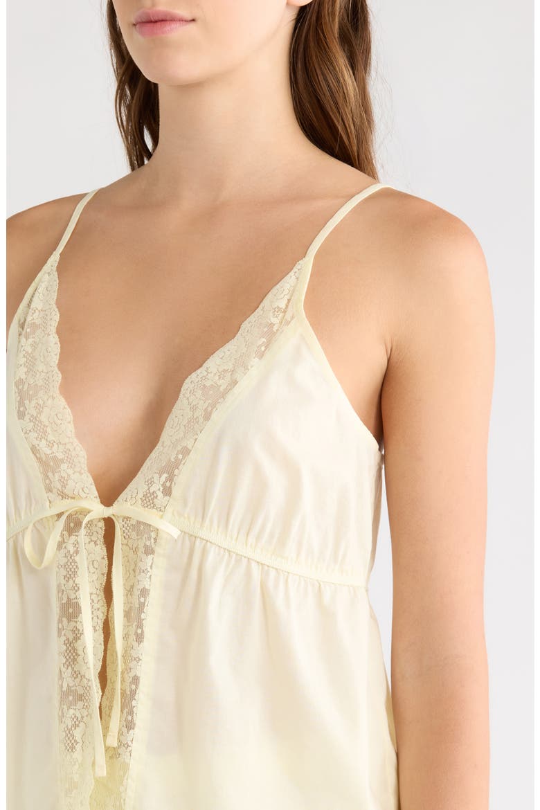 Flirty Short Cotton Pajamas, Alternate, color, YELLOW SORBET