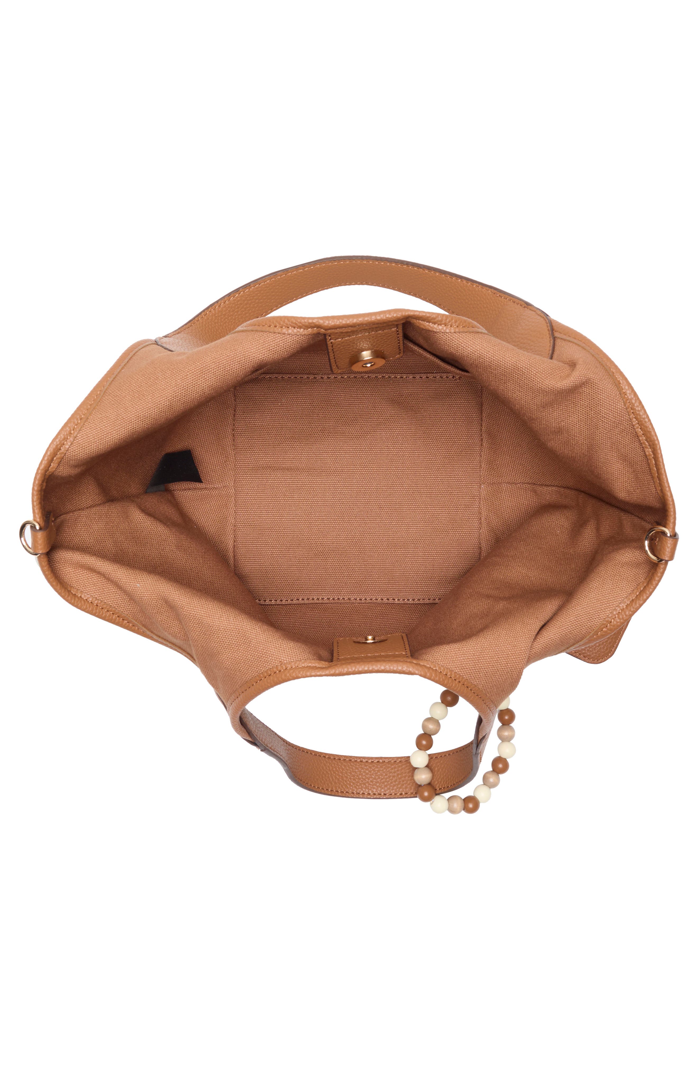 Nanette Lepore Canvas Scoop Satchel, Alternate, color, Unbleached -Hazelnut