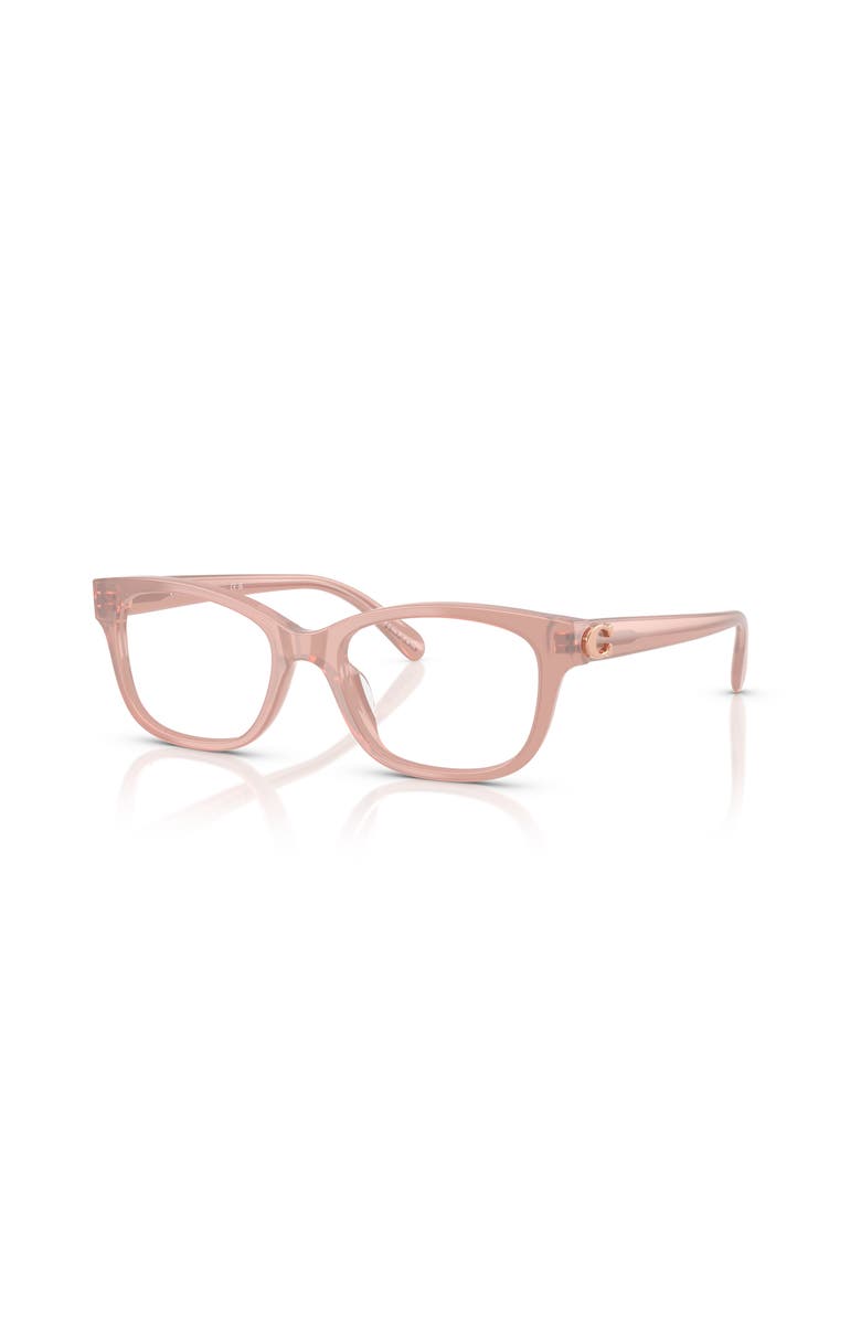 COACH 49mm Square optical glasses, Main, color, Pink