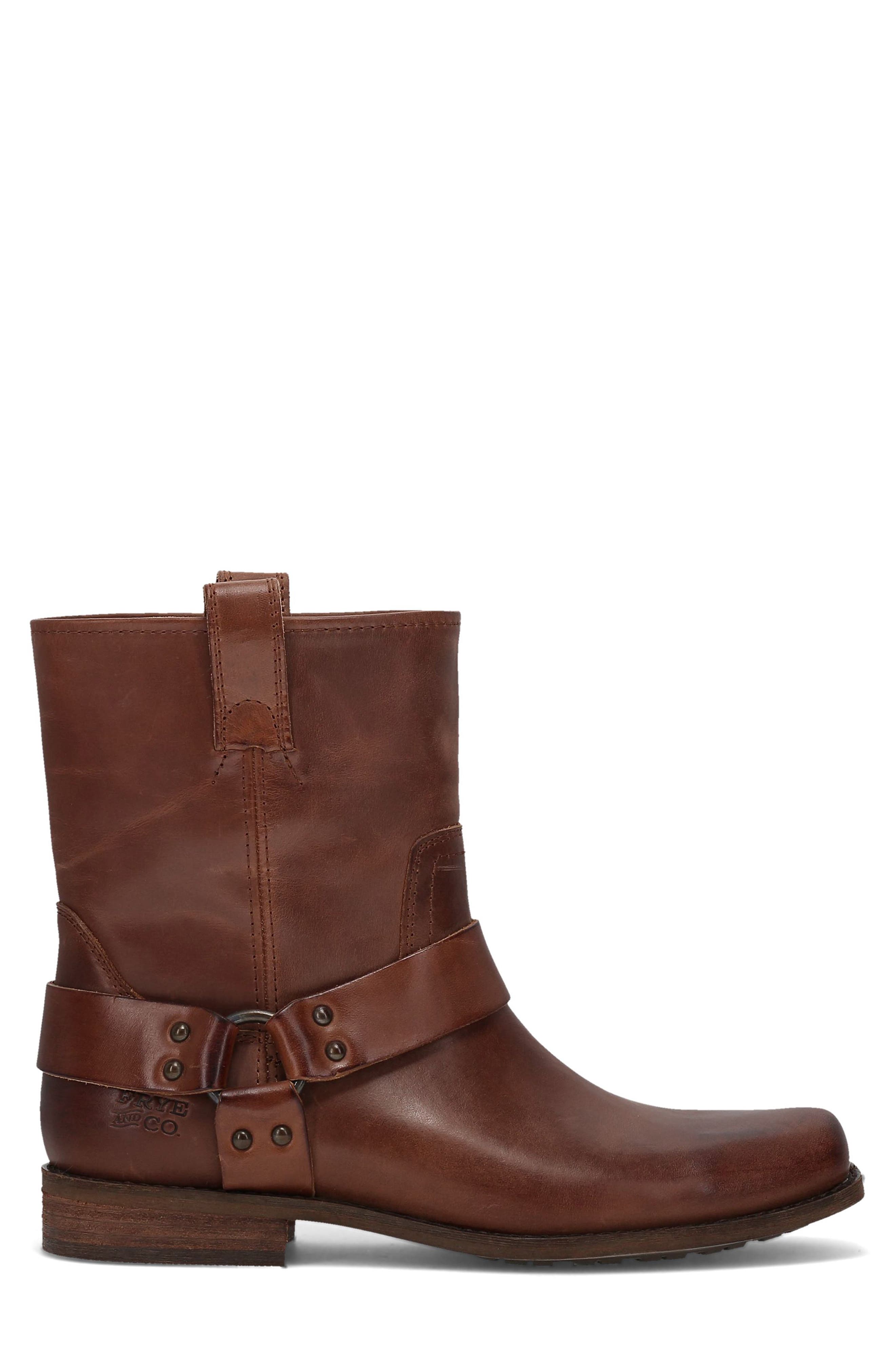 Roger Engineer Leather Boot, Alternate, color, WHISKEY
