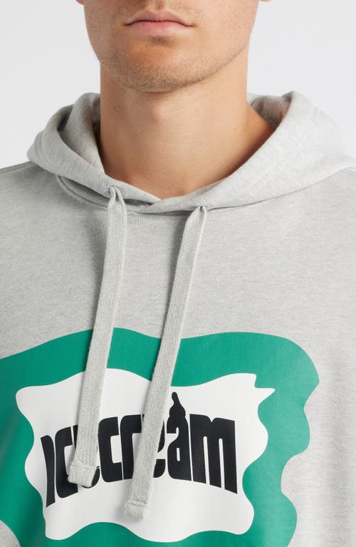 Icecream Play Graphic Hoodie In Gray