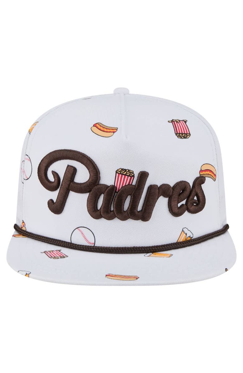 New Era Men's New Era White San Diego Padres Team Cheer Rope 19TWENTY Adjustable Hat, Alternate, color, White