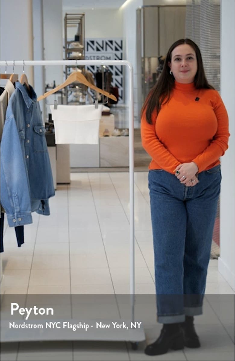 Desiree Foldover Strapless Rib Knit Crop Top, sales video thumbnail