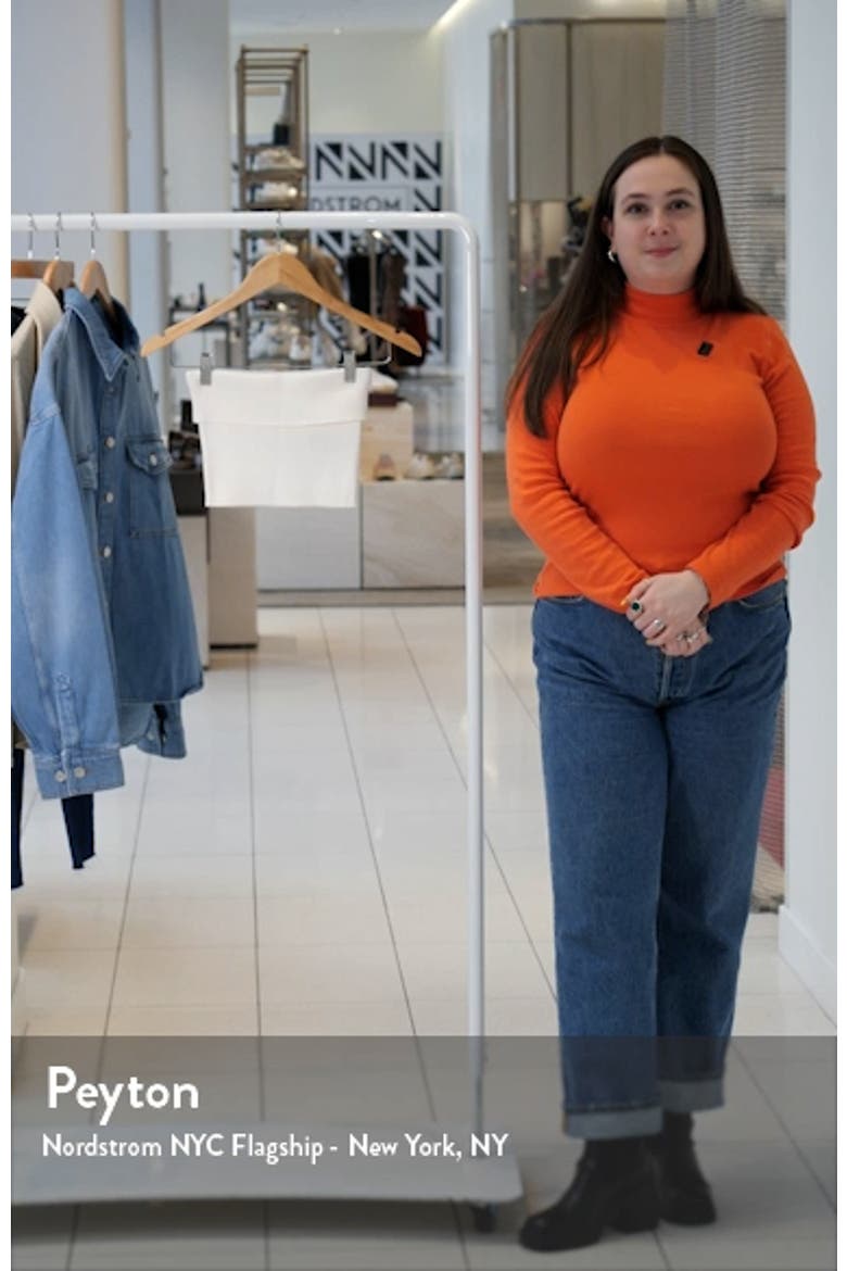 Desiree Foldover Strapless Rib Knit Crop Top video