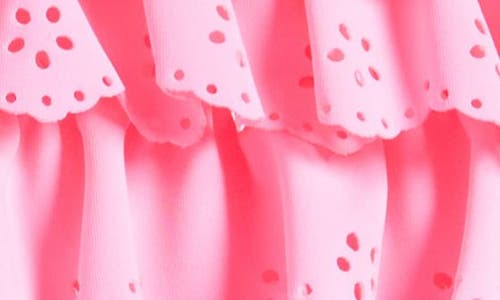 Flapdoodles Kids' Ruffle Eyelet Two-piece Swimsuit In Pink