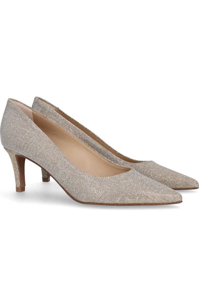 MASCARO Glitzy Mid Heel Pump, Alternate, color, Metallic Gold