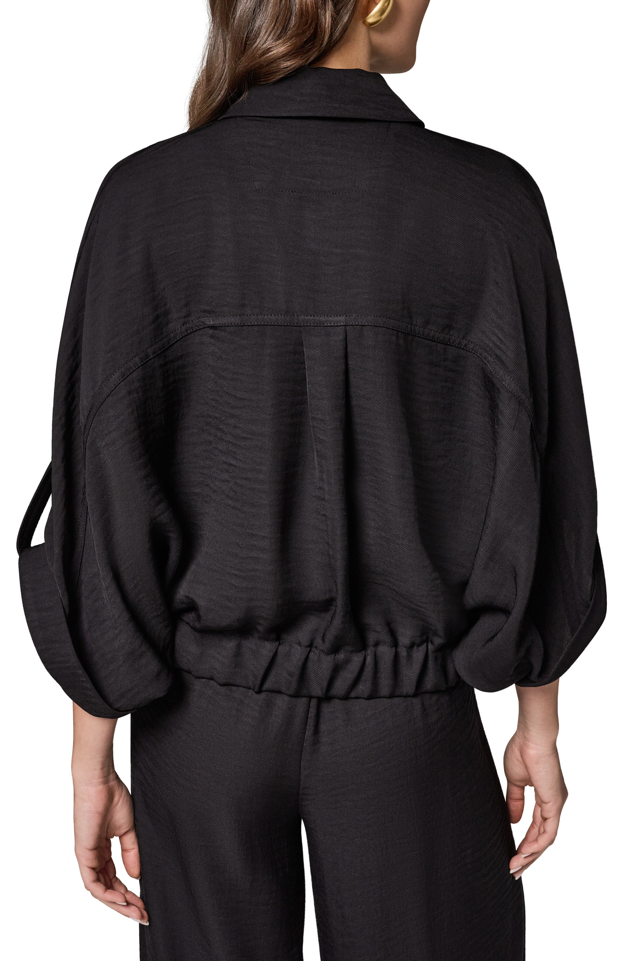 Dolman Roll Tab Front Button Top - image 2